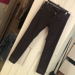 Slight waxy finish jeans